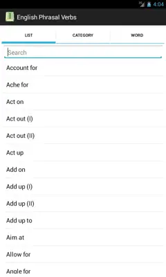English Phrasal Verbs android App screenshot 2